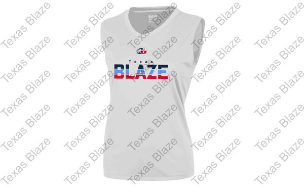 Blaze 3 Color Striped Ladies Dri Fit Tank
