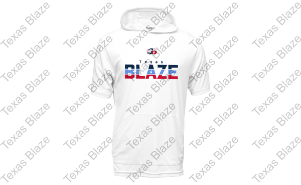 Texas Blaze 3 color dri fit short sleeve hoodie
