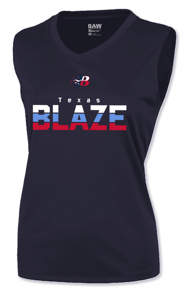 Blaze 3 Color Striped Ladies Dri Fit Tank