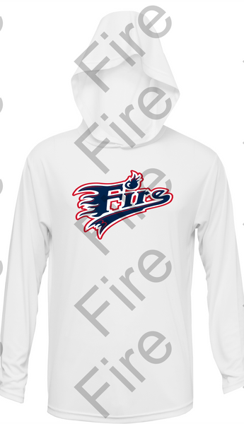 Fire Hooded Dri Fit Long Sleeve