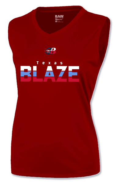 Blaze 3 Color Striped Ladies Dri Fit Tank