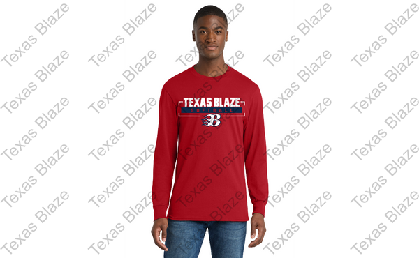 Blaze softball logo unisex/youth long sleeve dri fit