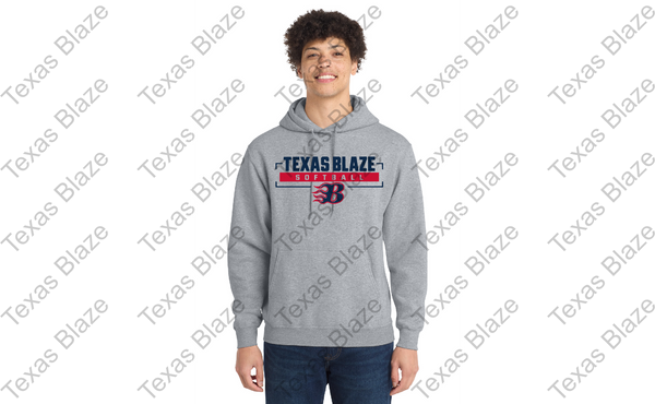 Blaze Softball logo Hoodie (polyester/moisture managing)