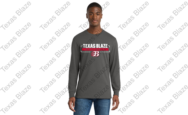 Blaze softball logo unisex/youth long sleeve dri fit