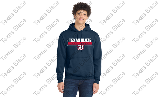 Blaze Softball logo Hoodie (polyester/moisture managing)