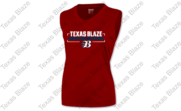 Blaze softball logo Ladies dri fit tank
