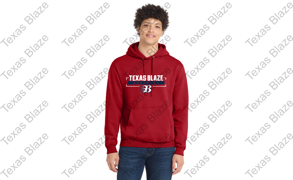 Blaze Softball logo Hoodie (polyester/moisture managing)