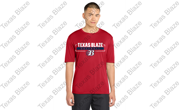 Blaze softball unisex/youth logo short sleeve dri fit