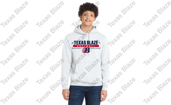 Blaze Softball logo Hoodie (polyester/moisture managing)