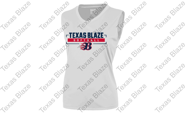 Blaze softball logo Ladies dri fit tank