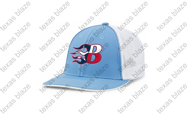 Blaze Trucker Flexfit Fitted Hat (Several Color Options and 2 designs)