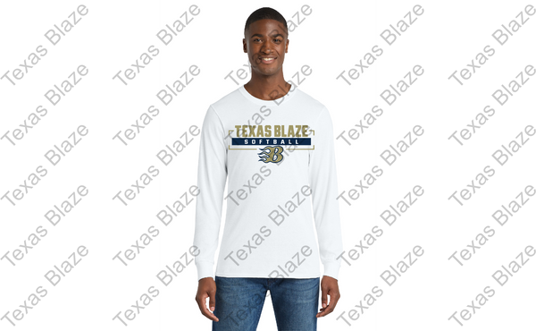 Gold Blaze Softball logo long sleeve dri fit
