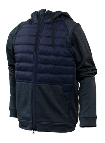 Fire Youth and Adult Puffer Convertible Jacket/Vest