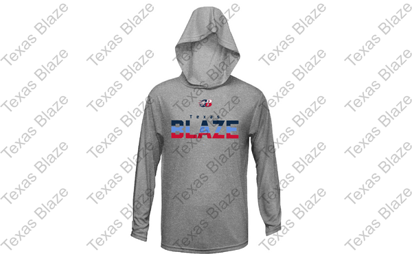 Texas Blaze 3 color dri fit long sleeve hoodie