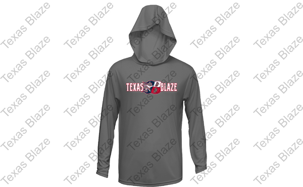 Texas Blaze Long Sleeve Dri-fit hooded shirt