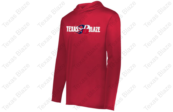 Texas Blaze Long Sleeve Dri-fit hooded shirt