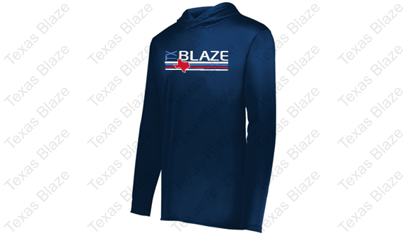 Texas Blaze Hooded Long Sleeve Dri Fit Shirt