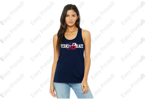 Blaze Cotton Racerback Ladies Tank