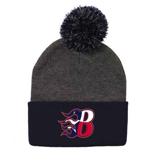 Texas Blaze Pom Beanie