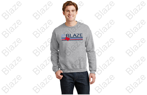 Blaze Striped Crewneck Sweatshirt Unisex