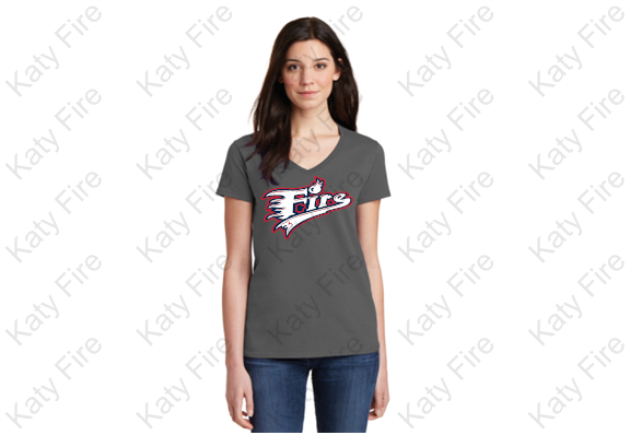 Fire Ladies V-Neck Dri Fit shirt