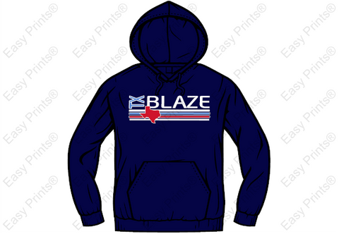 Blaze Striped Hoodie (polyester/moisture managing)