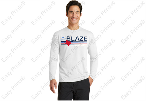 Blaze Striped Unisex/Youth Long Sleeve Dri Fit Shirt