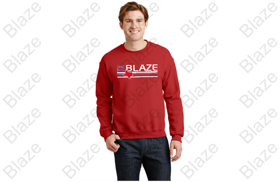 Blaze Striped Crewneck Sweatshirt Unisex