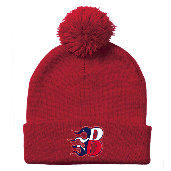 Texas Blaze Pom Beanie