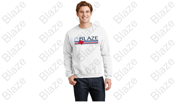 Blaze Striped Crewneck Sweatshirt Unisex